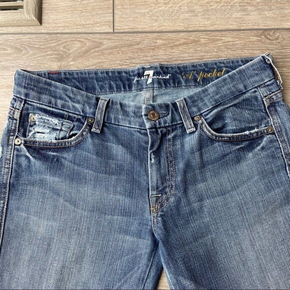 7 For All Mankind A Pocket Cut Out  Bermuda Shorts - Picture 2 of 11